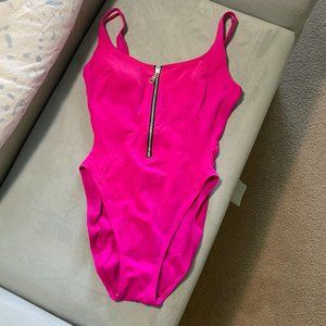 VINTAGE LA BLANCA Hot Pink One Piece Swimsuit